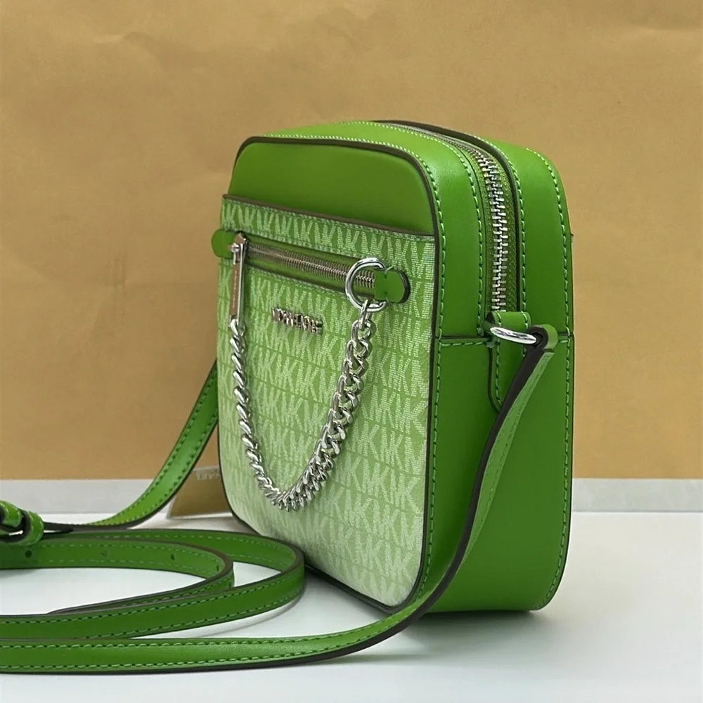 Michael Kors Jet Set Large East West Ombré Signature Logo Crossbody Body Jungle